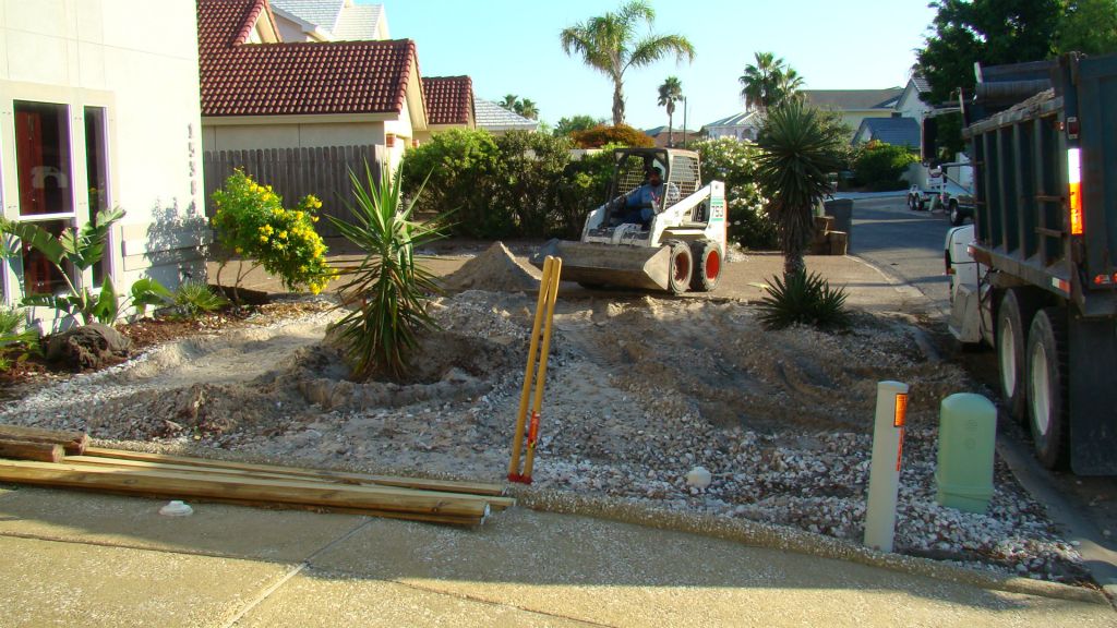 COMPLETED CONCRETE DRIVE
